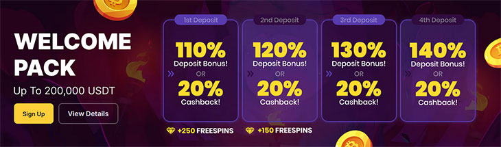 FortuneJack Casino Welcome Bonus. 